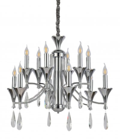 Подвесная люстра Lumina Deco Libero LDP 1230-12 CHR Подвесная люстра Lumina Deco Libero LDP 1230-12 CHR