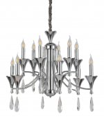 Подвесная люстра Lumina Deco Libero LDP 1230-12 CHR