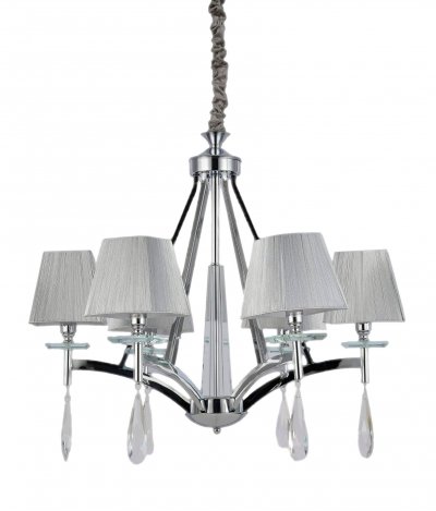 Хрустальная подвесная люстра Lumina Deco Valentina LDP 1240-6 CHR Хрустальная подвесная люстра Lumina Deco Valentina LDP 1240-6 CHR