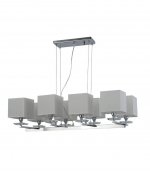 Хрустальная подвесная люстра Lumina Deco Fianelo LDP 1248-8 WT