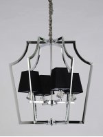 Подвесная люстра Lumina Deco Montero LDP 1249-4 CHR+BK