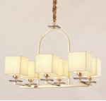 Хрустальная подвесная люстра Lumina Deco Liniano LDP 17100-6 GD