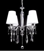 Хрустальная подвесная люстра Lumina Deco Alessia LDP 1726-4 CHR