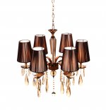 Хрустальная подвесная люстра Lumina Deco Alessia LDP 1726-6 MD