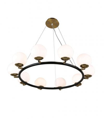 Подвесная люстра Lumina Deco Modica LDP 6032-10 BK+MD Подвесная люстра Lumina Deco Modica LDP 6032-10 BK+MD