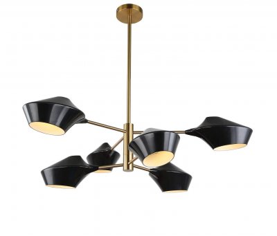 Подвесной светильник Lumina Deco Romina LDP 6037-6 BK+GD Подвесной светильник Lumina Deco Romina LDP 6037-6 BK+GD