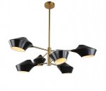 Подвесной светильник Lumina Deco Romina LDP 6037-6 BK+GD