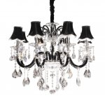 Хрустальная подвесная люстра Lumina Deco Denica LDP 66249-8 BK