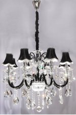 Хрустальная подвесная люстра Lumina Deco Denica LDP 66249-8 BK