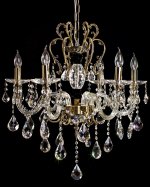 Хрустальная подвесная люстра Lumina Deco Bianca LDP 66251-6