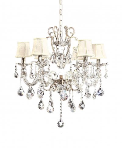 Хрустальная подвесная люстра Lumina Deco Bianca LDP 66251-6 Хрустальная подвесная люстра Lumina Deco Bianca LDP 66251-6