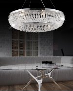 Хрустальная подвесная люстра Lumina Deco Boguart LDP 7027-8