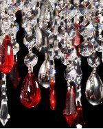 Хрустальная подвесная люстра Lumina Deco Aldonea LDP 7051-4 CHR