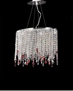 Хрустальная подвесная люстра Lumina Deco Aldonea LDP 7051-4 CHR