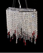 Хрустальная подвесная люстра Lumina Deco Aldonea LDP 7051-4 CHR