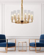 Подвесная люстра Lumina Deco Donatti LDP 8011-12 F.GD