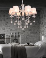 Хрустальная подвесная люстра Lumina Deco Bellisica LDP 8033-6 SL