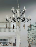 Хрустальная подвесная люстра Lumina Deco Arterro LDP 8136-12