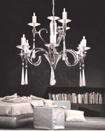 Хрустальная подвесная люстра Lumina Deco Arterro LDP 8136-9