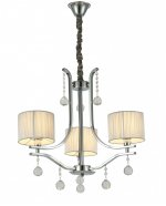 Хрустальная подвесная люстра Lumina Deco Fontenea LDP 8443-3 CHR