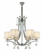 Хрустальная подвесная люстра Lumina Deco Fontenea LDP 8443-6 CHR