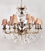 Хрустальная подвесная люстра Lumina Deco Lussinare LDP 9236-15