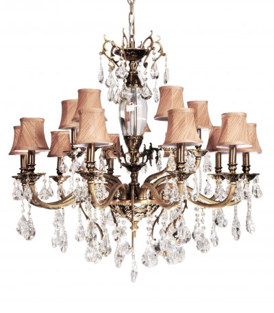 Хрустальная подвесная люстра Lumina Deco Lussinare LDP 9236-15 Хрустальная подвесная люстра Lumina Deco Lussinare LDP 9236-15