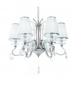 Хрустальная подвесная люстра Lumina Deco Finezzia LDP 9267-6 CHR