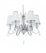 Хрустальная подвесная люстра Lumina Deco Finezzia LDP 9267-6 CHR