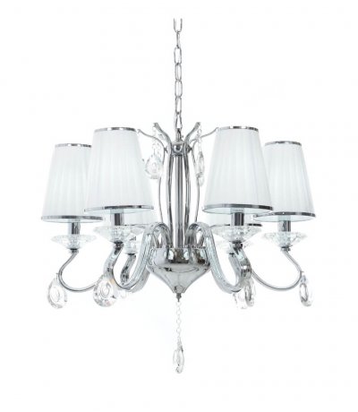 Хрустальная подвесная люстра Lumina Deco Finezzia LDP 9267-6 CHR