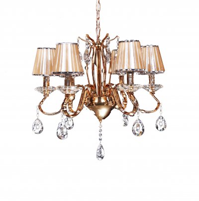 Хрустальная подвесная люстра Lumina Deco Finezzia LDP 9267-6 GD Хрустальная подвесная люстра Lumina Deco Finezzia LDP 9267-6 GD