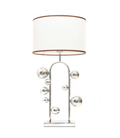 Настольная лампа Lumina Deco Fabi LDT 5528 CHR+WT