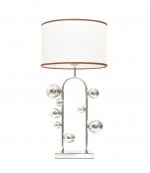Настольная лампа Lumina Deco Fabi LDT 5528 CHR+WT