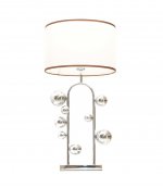 Настольная лампа Lumina Deco Fabi LDT 5528 CHR+WT