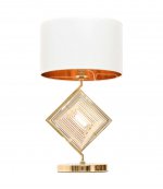Настольная лампа Lumina Deco Fabi LDT 5529 F.GD+WT