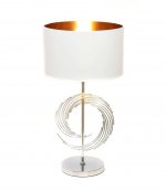 Настольная лампа Lumina Deco Fabi LDT 5531 CHR+WT