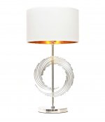 Настольная лампа Lumina Deco Fabi LDT 5531 CHR+WT