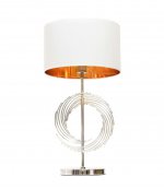 Настольная лампа Lumina Deco Fabi LDT 5531 CHR+WT