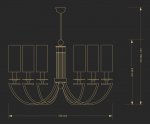 Люстра Kutek LEA LEA-ZW-6(Z/A)