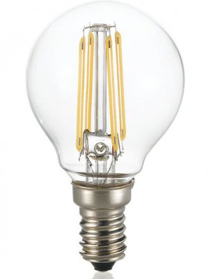 Лампочка Ideal lux LED CLASSIC E14 4W SFERA TRASPARENTE 4000K