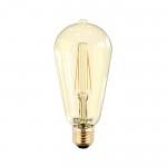 Лампа светодиодная LED-ST64-deco 7Вт 230В Е27 3000К 630Лм золотистая IN HOME