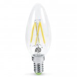 Лампа светодиодная LED-СВЕЧА-PREMIUM 5.0Вт 160-260В Е14 3000К 450Лм прозрачная ASD
