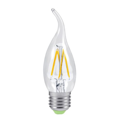 

Лампа светодиодная LED-СВЕЧА НА ВЕТРУ-deco 5Вт 230В Е27 3000К 450Лм прозрачная IN HOME