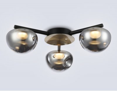 LH12006/3 BK/GD/SM черный/золото/дымчатый 18W 3000K D640*170 LH12006/3 BK/GD/SM черный/золото/дымчатый 18W 3000K D640*170
