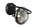 Настенный светильник Ambrella LH15005 BK/SM черный/дымчатый G9 max 40W 195*210*170