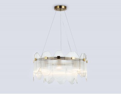 LH31251/6 BS/CL латунь/прозрачный E14*6 max 40W D510*270