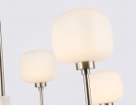 Люстра на штанге с мрамором Ambrella LH53001/6 SN/FR сатин никель/белый матовый G9*6 max 40W D690*680