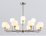 Люстра на штанге с мрамором Ambrella LH53005/12 SN/FR сатин никель/белый матовый G9*12 max 40W D910*680
