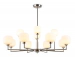 Люстра на штанге с мрамором Ambrella LH53005/12 SN/FR сатин никель/белый матовый G9*12 max 40W D910*680