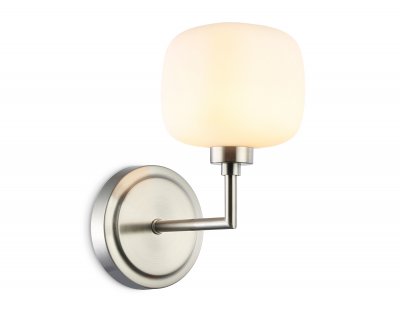 Настенный светильник Ambrella LH53007 SN/FR сатин никель/белый матовый G9 max 40W 195*120*230 Настенный светильник Ambrella LH53007 SN/FR сатин никель/белый матовый G9 max 40W 195*120*230